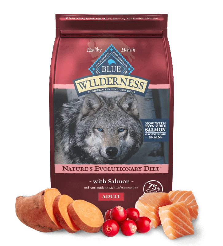 Blue Buffalo Wilderness Adult Salmon with Wholesome Grains Recipe Dry Dog Food (24 lb)