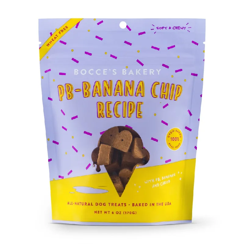 Bocce's Bakery PB Banana Chip Soft & ChewyDog Treats