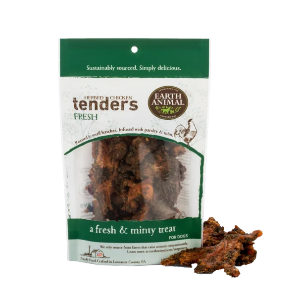 Earth Animal Fresh Chicken Tender Treats For Dogs; 4- Oz Bag