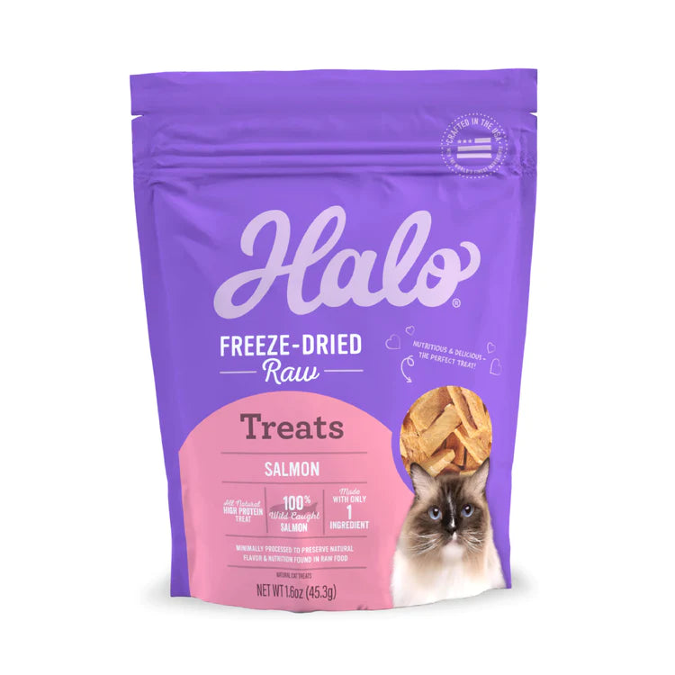 Halo Freeze Dried Wild Caught Salmon Recipe Cat Treats