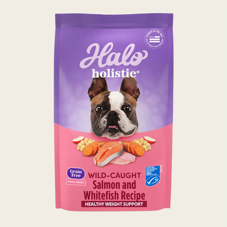 Halo Small Breed Holistic Grain Free Healthy Weight Wild Salmon & Whitefish Dry Dog Food