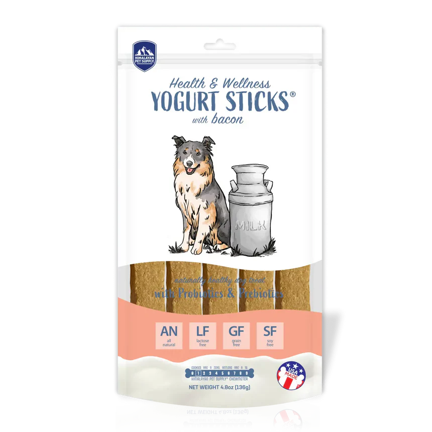 Himalayan Pet Supply Health and Wellness Yogurt Sticks Bacon (4.8 oz)