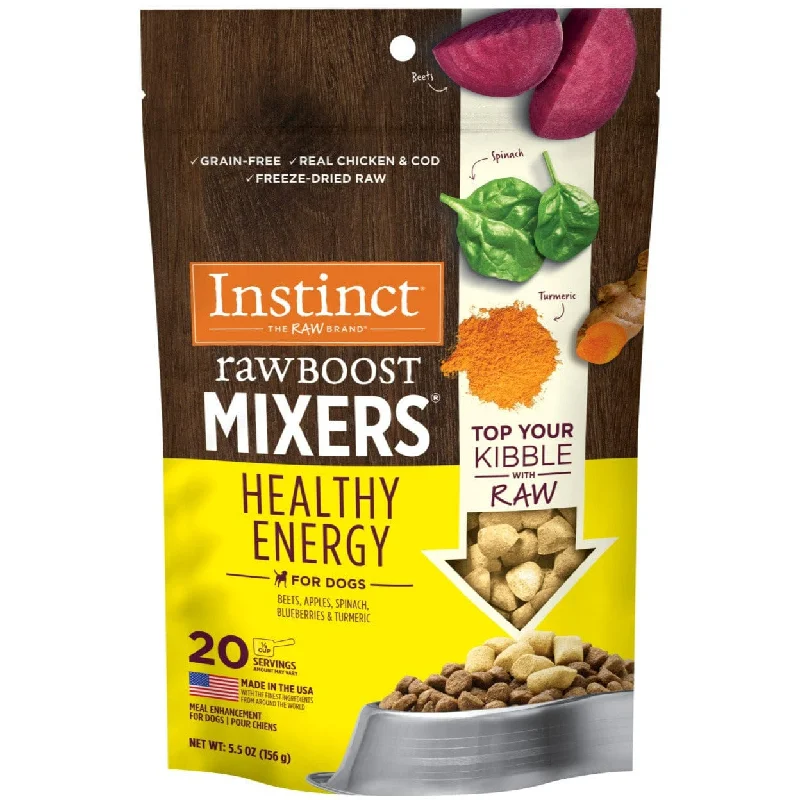 Instinct Raw Boost Mixers Healthy Energy Dog Food Topper, 5.5oz