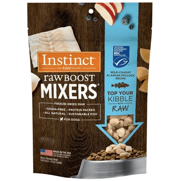 Instinct Raw Boost Mixers Wild-Caught Alaskan Pollock Recipe Dog Food Topper, 5oz