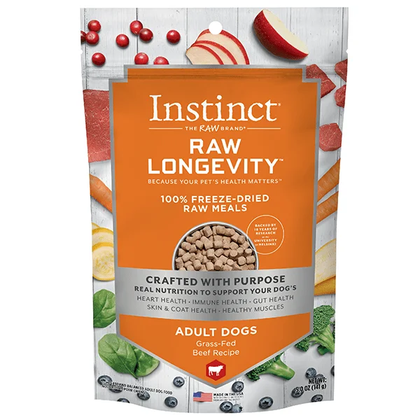 Instinct Raw Longevity Beef 100% Freeze Dried Dog Food