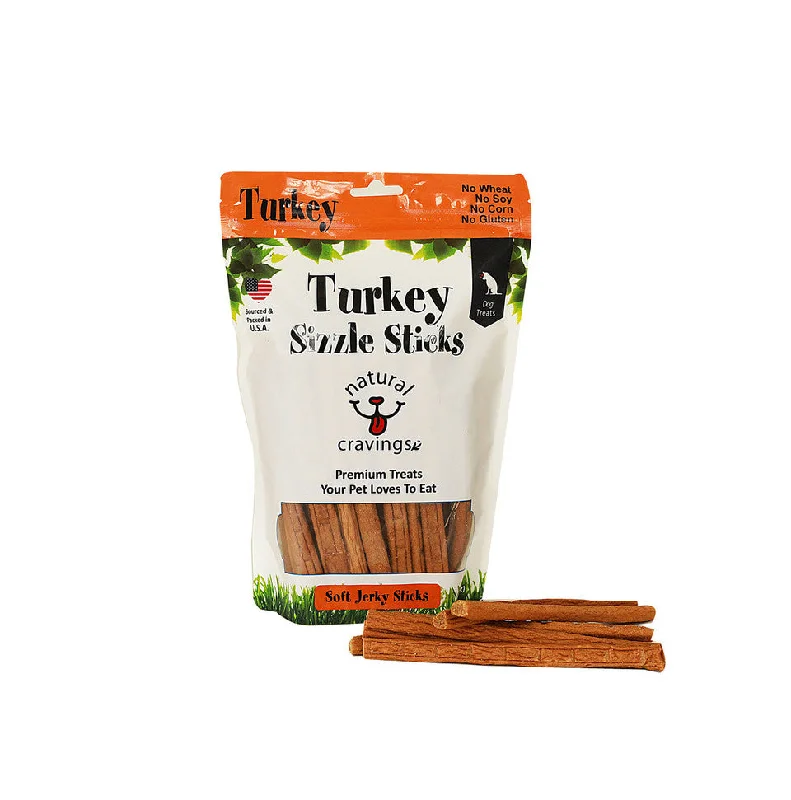 Natural Cravings USA Turkey Sizzle Sticks Treat (12 oz.)