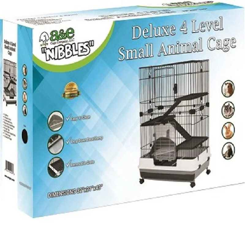 NIBBLES DELUXE 4 LEVEL SMALL ANIMAL CAGE