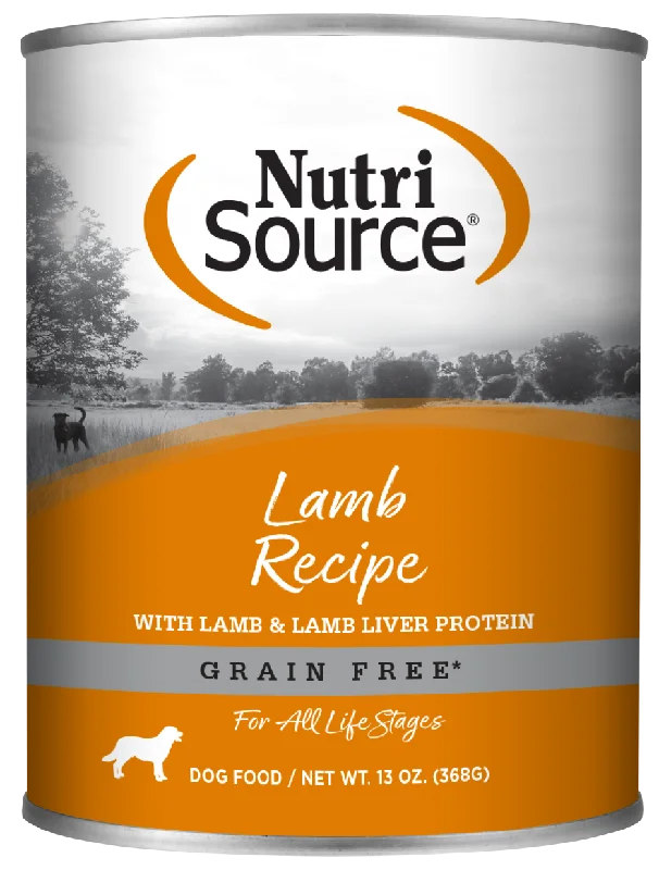 NutriSource Dog GF Lamb & Rice Canned Dog Food 368g