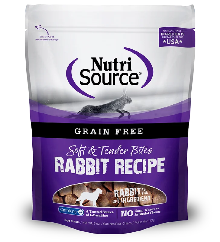 NutriSource® Grain-Free Rabbit Bites Dry Dog Treat