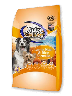 NutriSource® Lamb Meal & Rice Recipe Dog Food