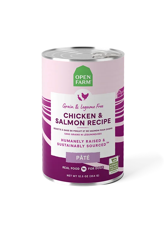 Open Farm Chicken & Salmon Pâté for Dogs (12.5 oz can)