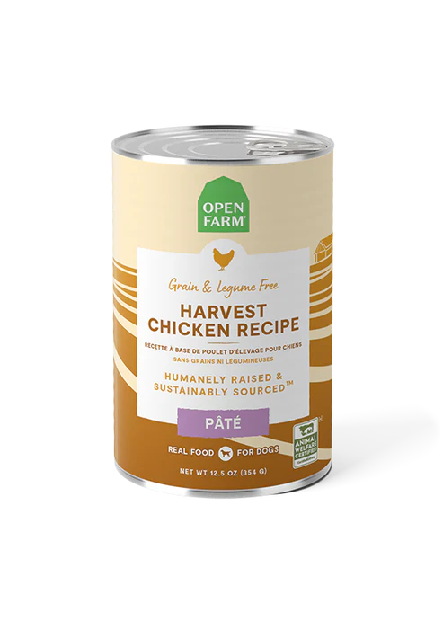 Open Farm Harvest Chicken Rustic Pâté Wet Dog Food (12.5 oz can)