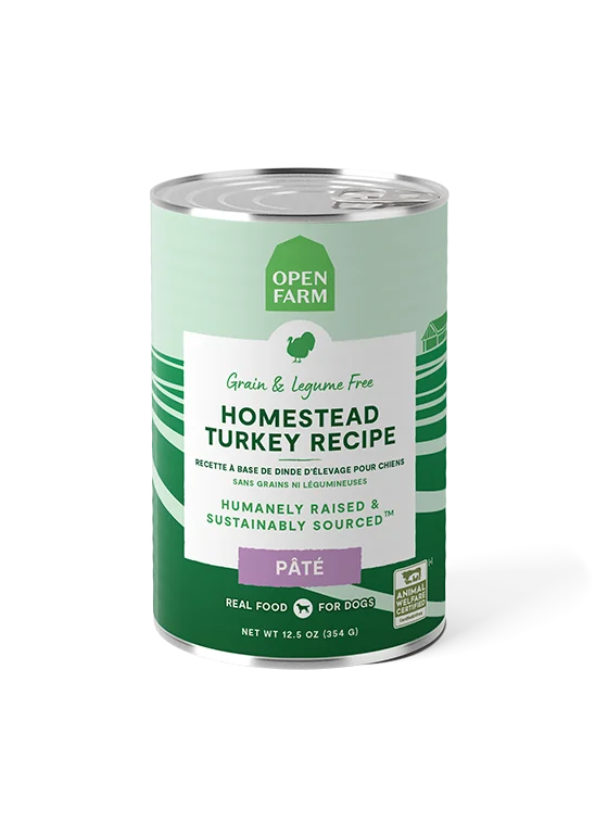 Open Farm Homestead Turkey Pâté for Dogs (12.5 oz can)