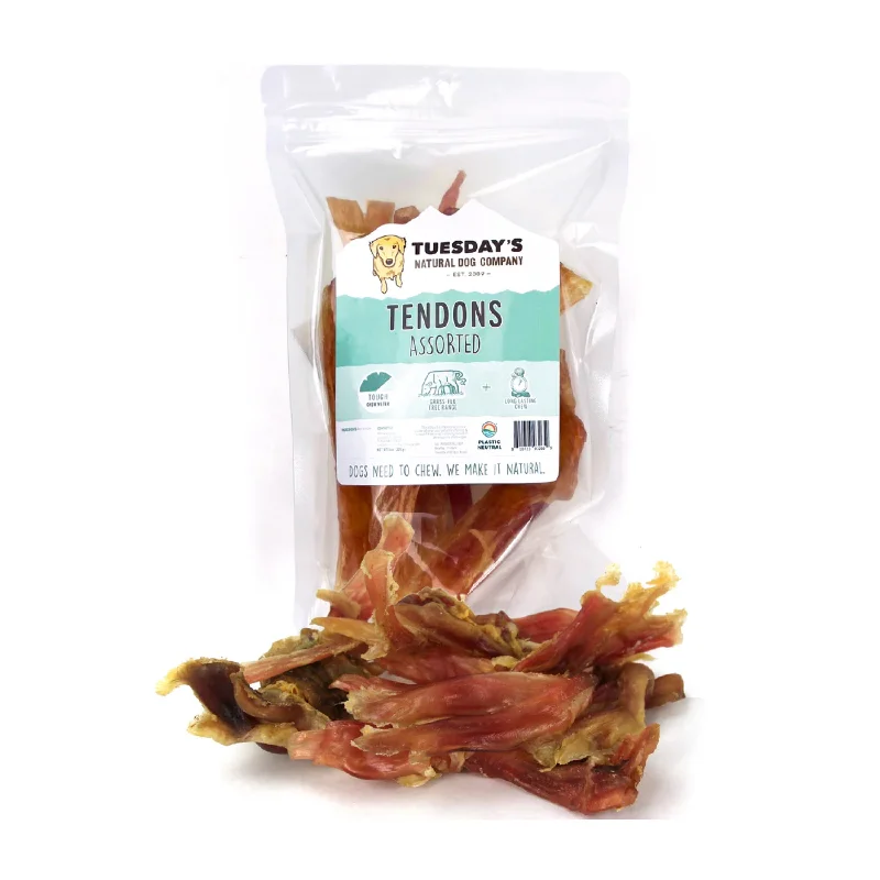 Tuesday's Natural Dog Beef Tendons Assorted 8oz