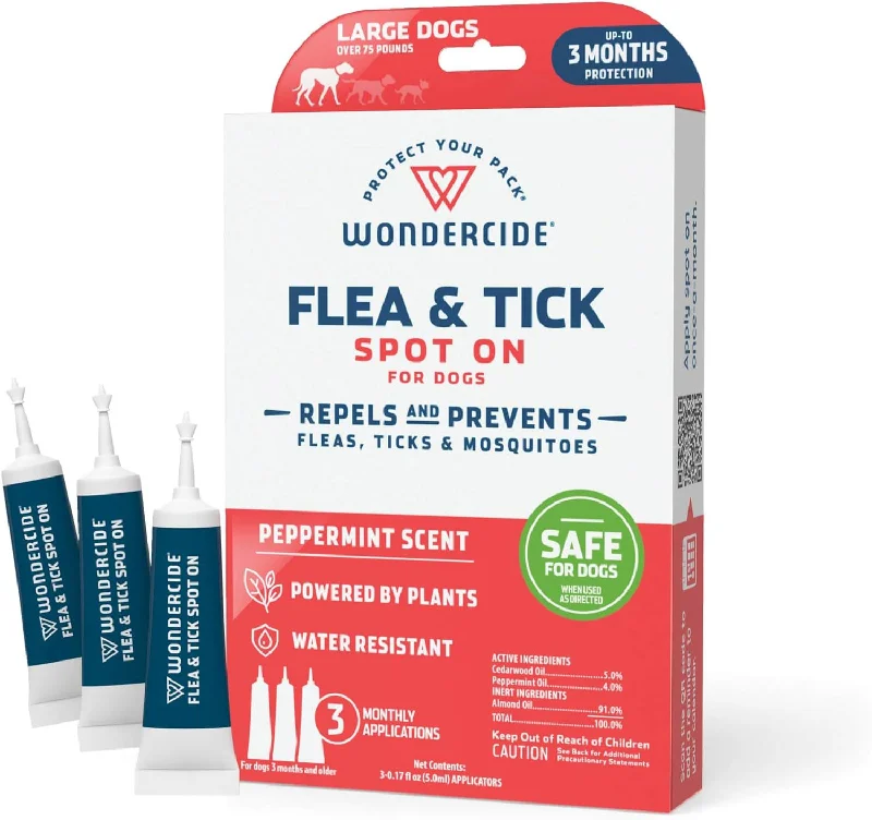 Wondercide Flea & Tick Spot On for Dogs, Peppermint