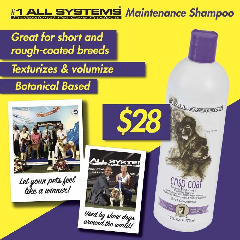 ZZZ #1 All Systems Crisp Coat Botanical Texturizing & Detoxifying Dog Shampoo