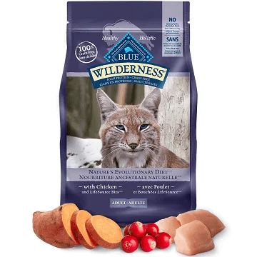 Dry Adult Cat Food - BLUE Wilderness - Dry Adult Cat Food - Grain Free Chicken Recipe