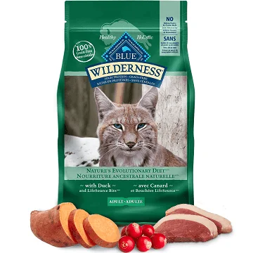 Dry Adult Cat Food - BLUE Wilderness - Grain Free Duck Recipe