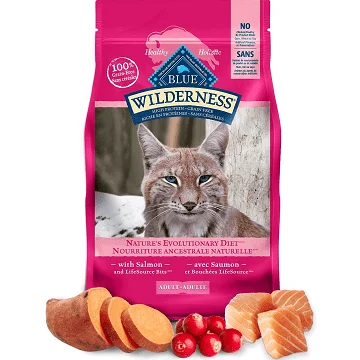 Dry Adult Cat Food - BLUE Wilderness - Grain Free Salmon Recipe