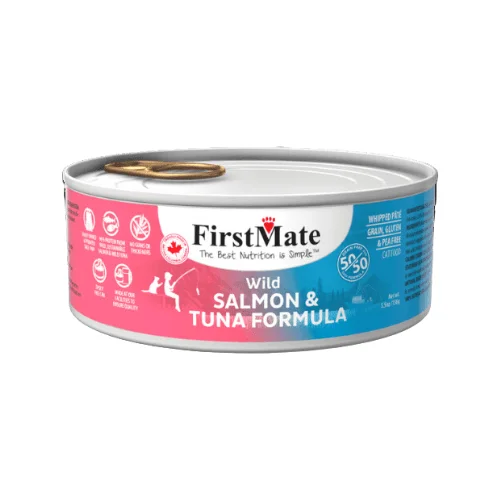 Canned Cat Food - Wild Salmon & Wild Tuna 50/50 - 5.5 oz