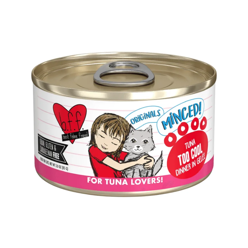 Canned Cat Food - BFF ORIGINALS Minced - Too Cool - Tuna Dinner in Gelée