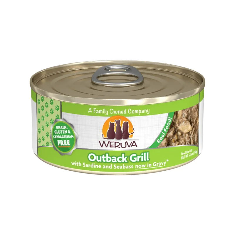 Canned Cat Food - CLASSIC - Outback Grill - with Sardine & Seabass in Gravy