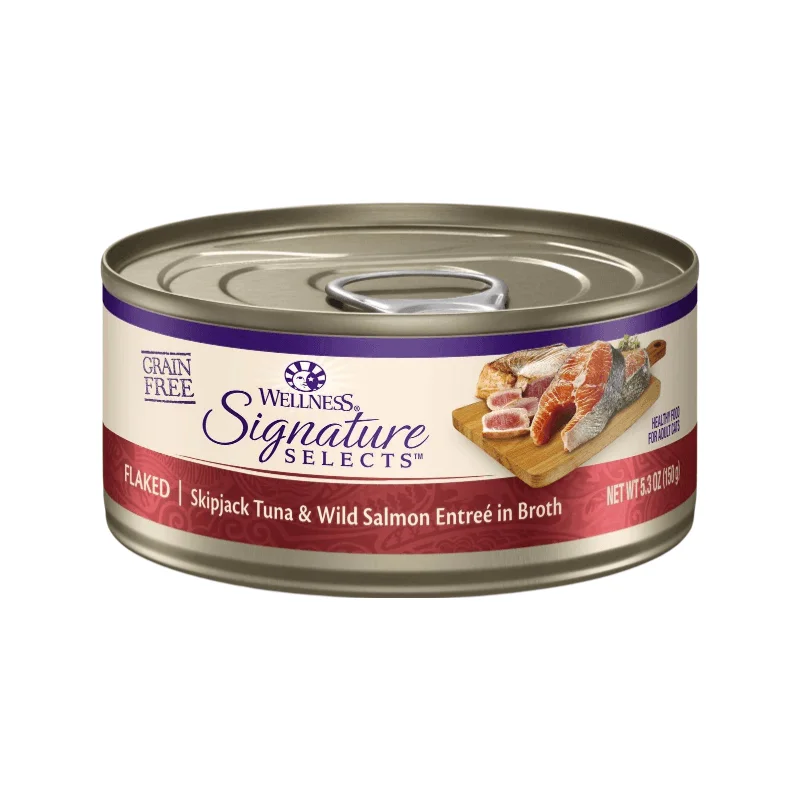 Canned Cat Food - CORE Signature Selects -  Flaked Skipjack Tuna & Wild Salmon Entreé in Broth