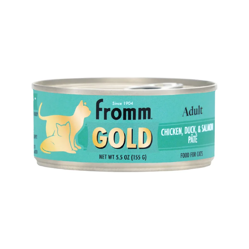 Canned Cat Food - Gold - Adult - Chicken Duck & Salmon Pâté - 5.5 oz