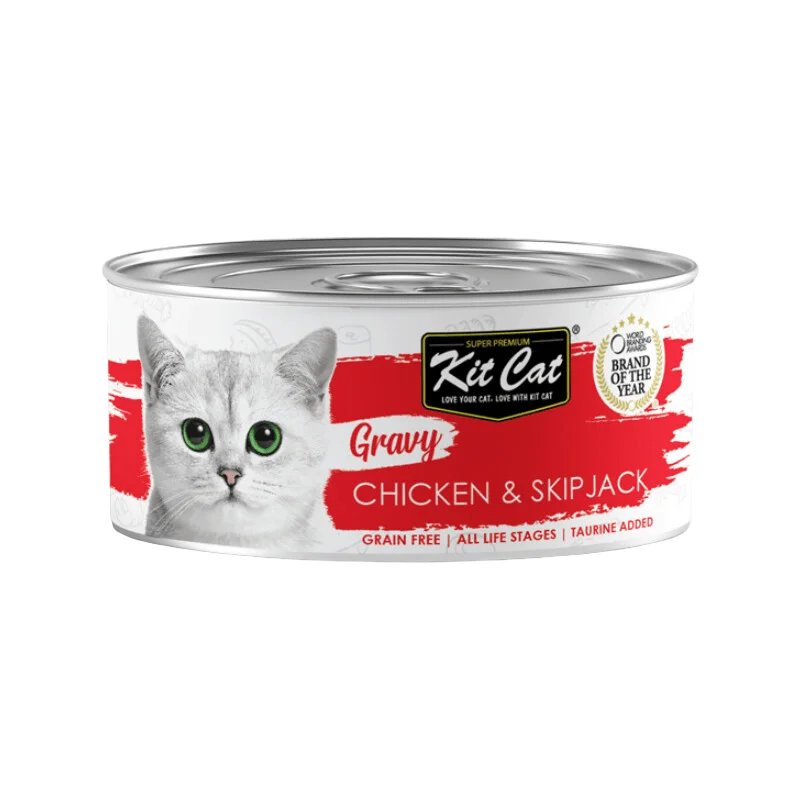 Canned Cat Food - Gravy - Chicken & Skipjack - 70 g