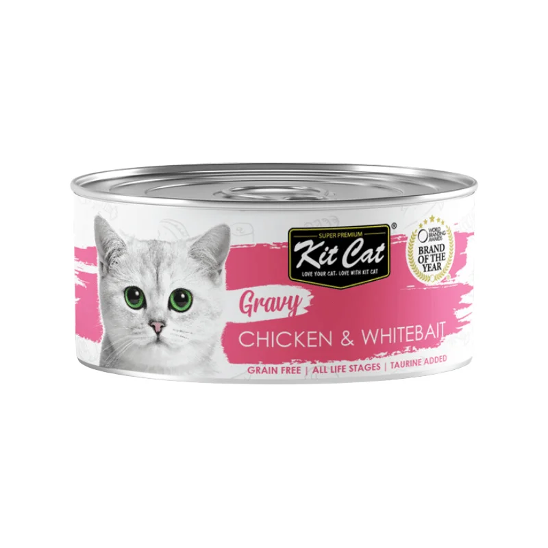 Canned Cat Food - Gravy - Chicken & Whitebait - 70 g