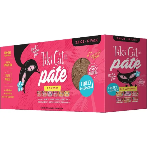 Canned Cat Food - GRILL PATE - Variety Pack - 2.8 oz can, case of 12