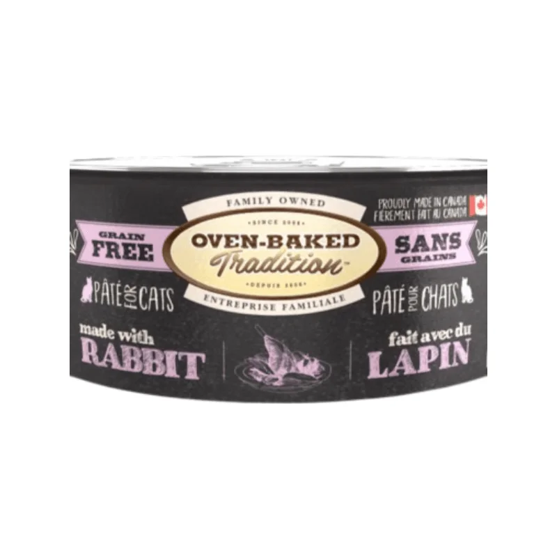 Canned Cat Food - Rabbit Pate - Adult Cats - 5.5 oz