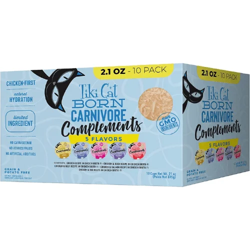 Cat Food Topper - COMPLEMENTS - Variety Pack - 2.1 oz cup, case of 10