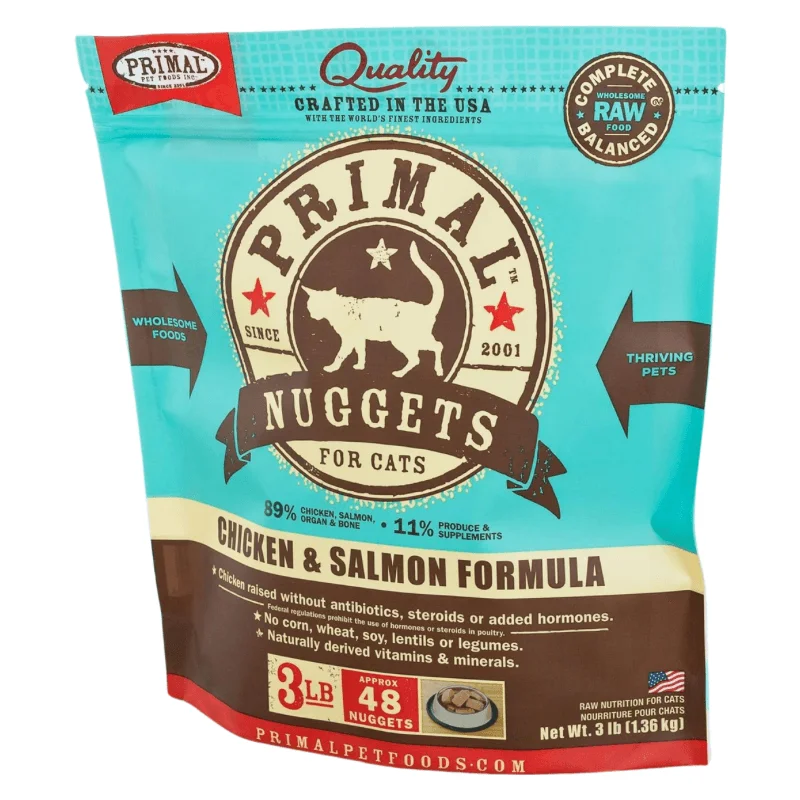 Cat Frozen Raw - Chicken & Salmon Nuggets - 3 lb