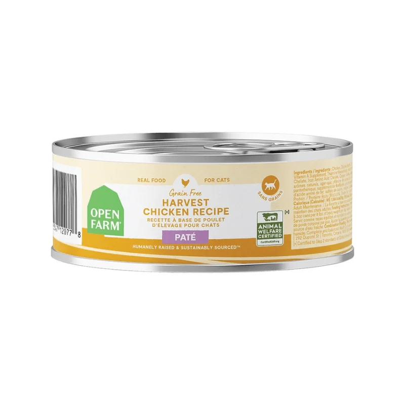 Canned Cat Food - Grain Free Harvest Chicken Pâté