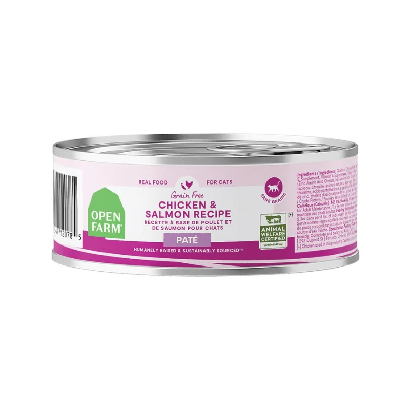 Canned Cat Food - Grain Free Chicken & Salmon Pâté