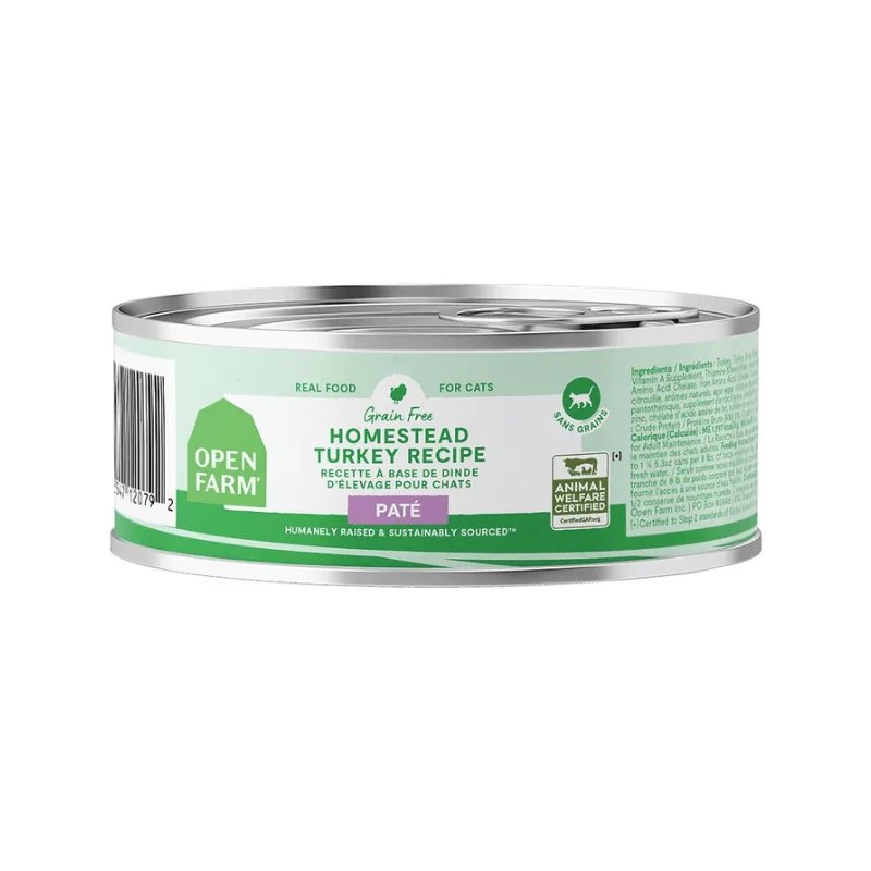 Canned Cat Food - Grain Free Homestead Turkey Pâté