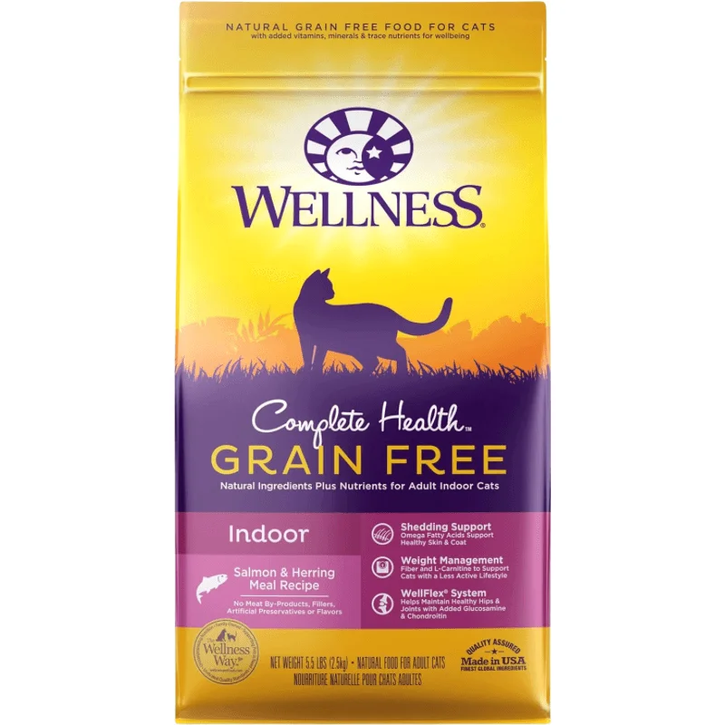 Dry Cat Food - COMPLETE HEALTH - Grain Free Salmon & Herring - INDOOR Adult