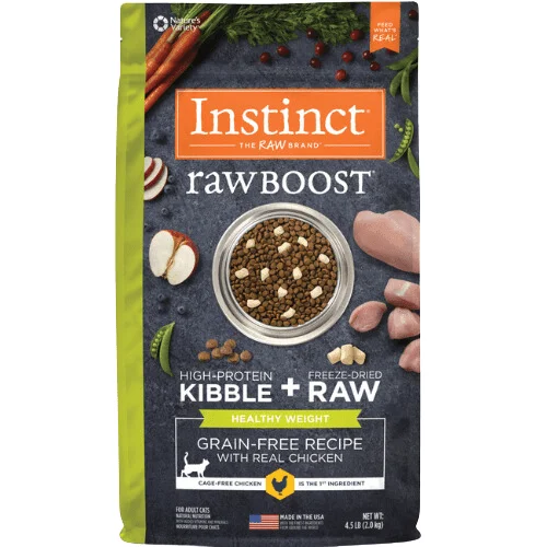 Dry Cat Food - RAW BOOST - Real Chicken Recipe Healthy Weight For Adult Cats