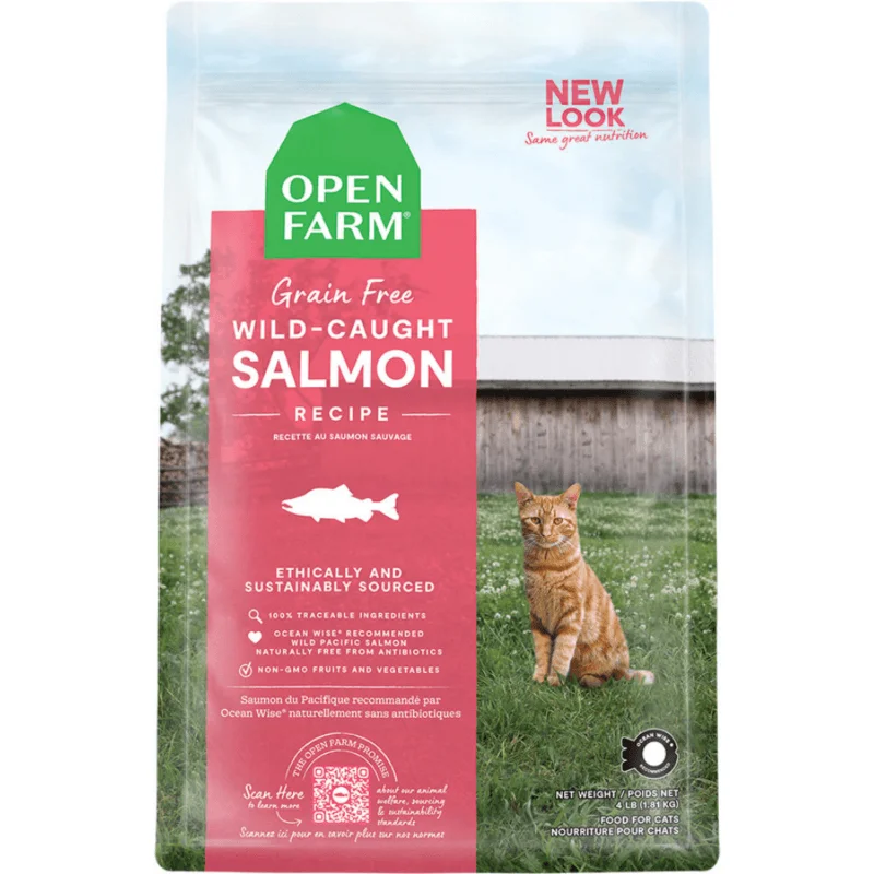 Dry Cat Food, Grain Free Wild-Caught Salmon Recipe