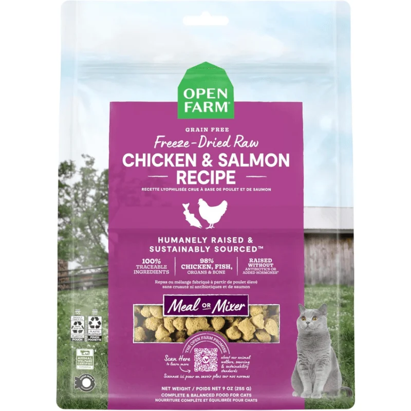 Freeze Dried Cat Food - Chicken & Salmon Recipe Dinner Morsels