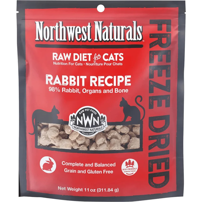 Freeze Dried Cat Food - Nibbles - Rabbit Recipe - 11 oz