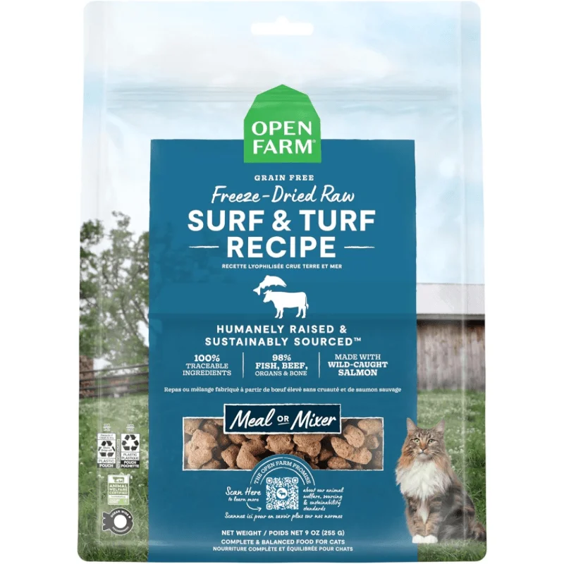 Freeze Dried Cat Food - Surf & Turf Recipe Dinner Morsels