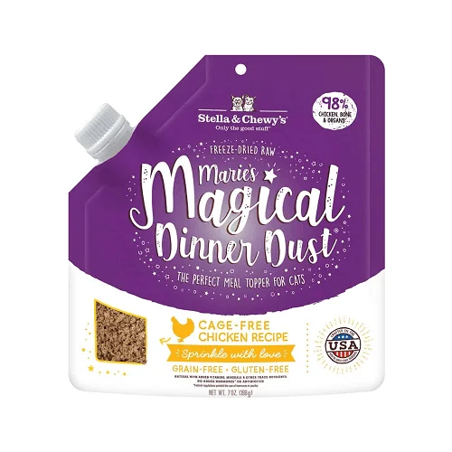 Freeze Dried Cat Meal Mixer - Marie’s Magical Dinner Dust - Chicken - 7 oz