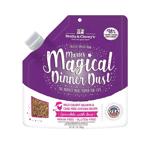 Freeze Dried Cat Meal Mixer - Marie’s Magical Dinner Dust - Salmon & Chicken - 7 oz