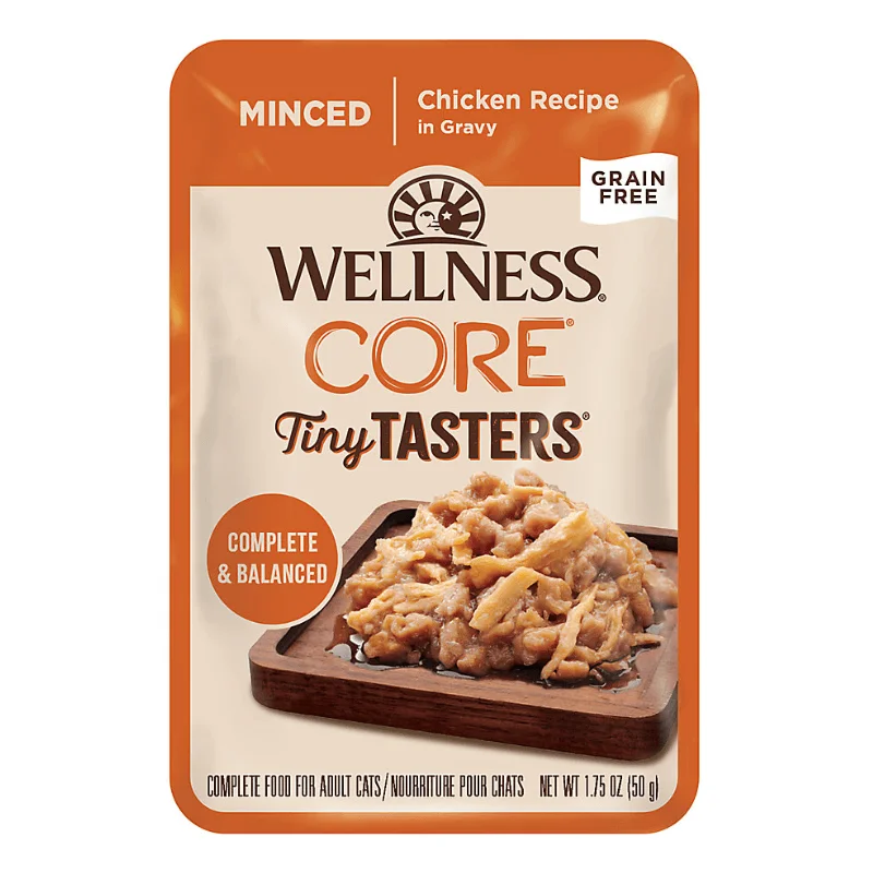 Wet Cat Food - CORE Tiny Tasters - Minced - Chicken Recipe in Gravy - 1.75 oz pouch