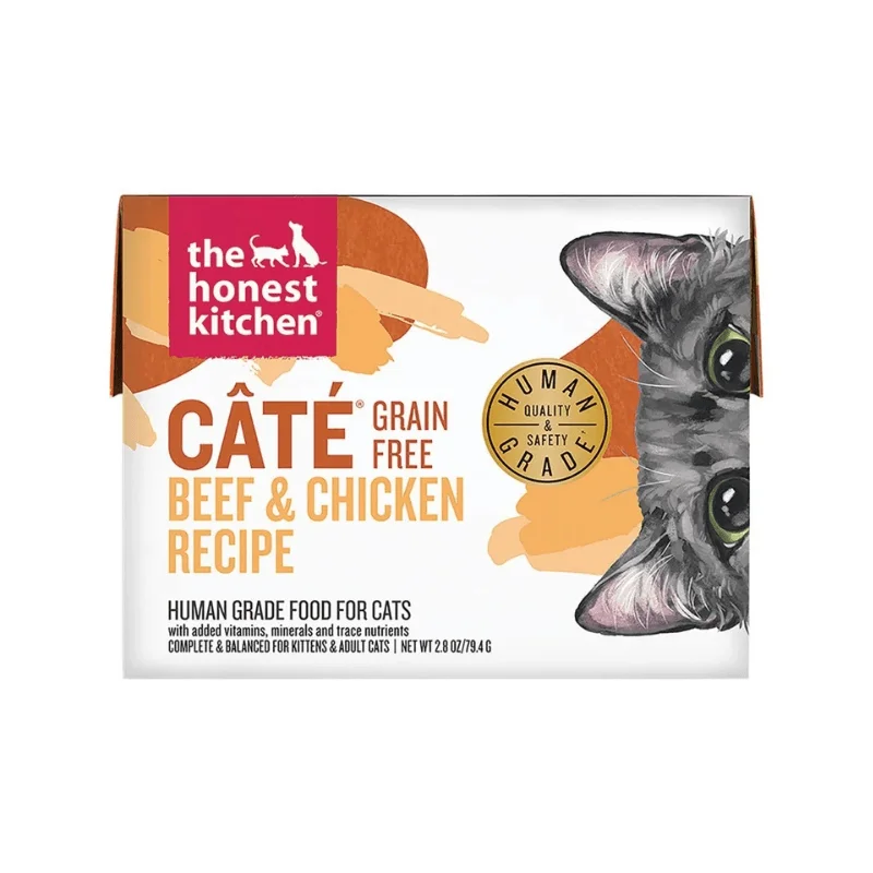 Wet Cat Food - CÂTÉ - Grain Free Beef & Chicken Recipe