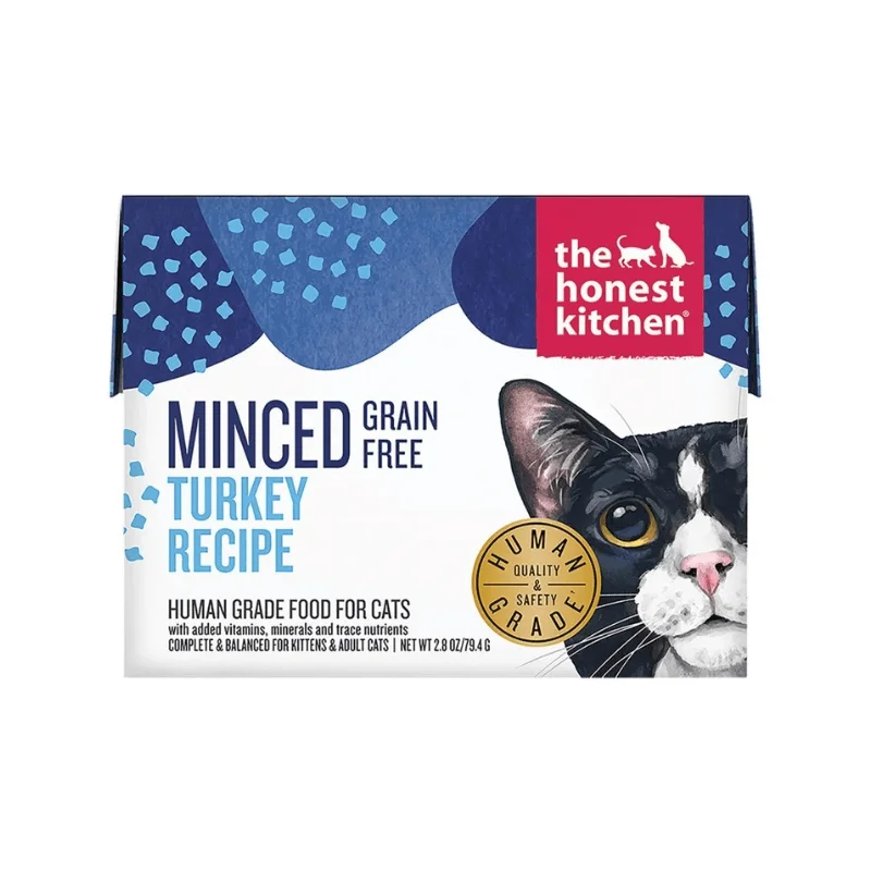 Wet Cat Food - MINCED - Grain Free Turkey Recipe