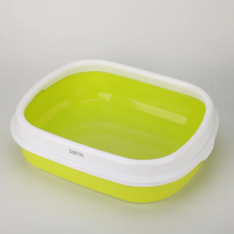 Skatrs Litter Tray for Cats (Green)