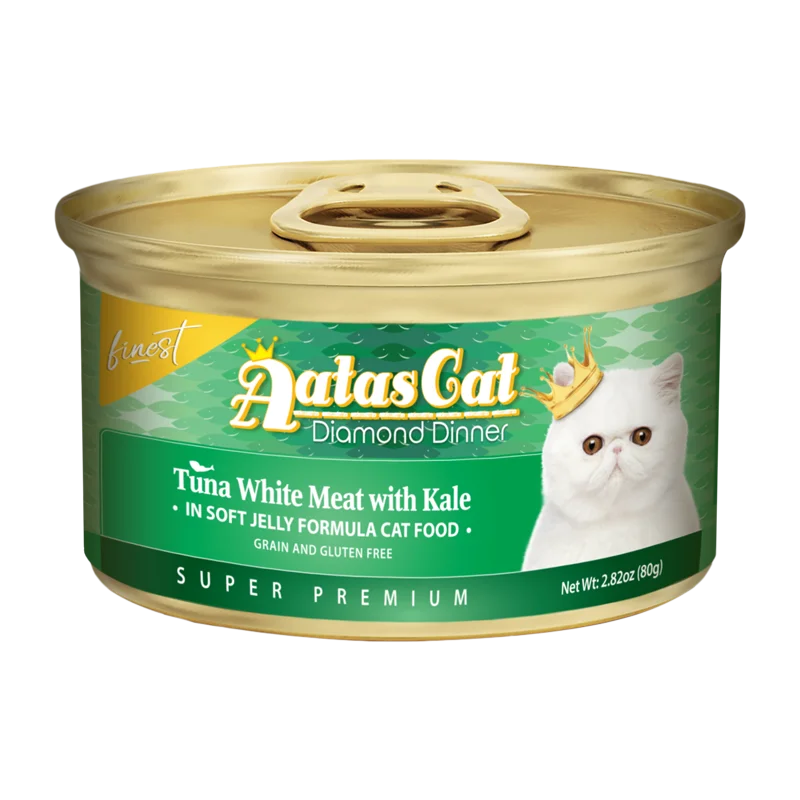 Aatas Cat Finest Diamond Dinner Tuna with Kale in Soft Jelly 80g